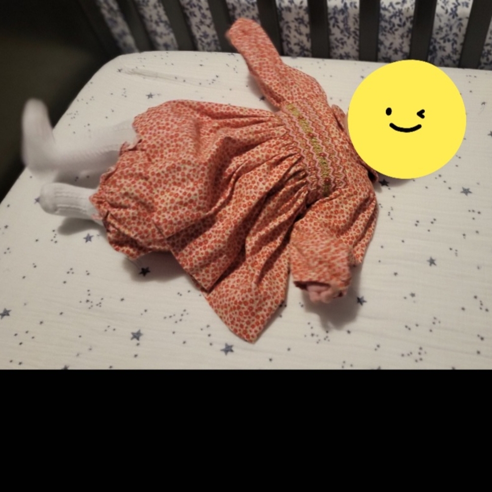 Carriage Boutique Baby dress and bloomer shorts floral 3 m